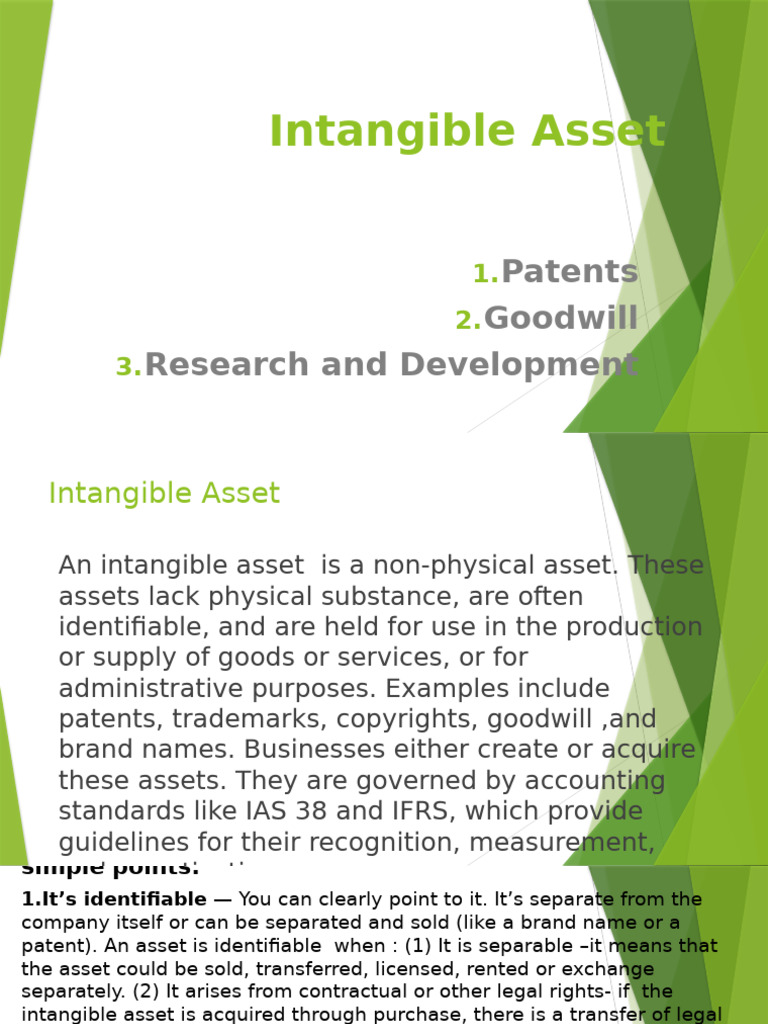 Understanding Intangible Assets and Their Value | PDF | Intangible ...