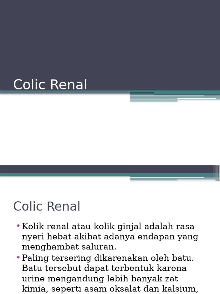 Colic Renal | PDF
