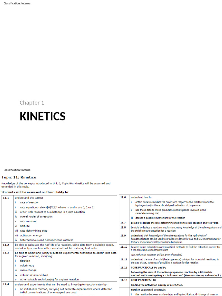 Understanding Chemical Kinetics and Rates | PDF | Reaction Rate ...