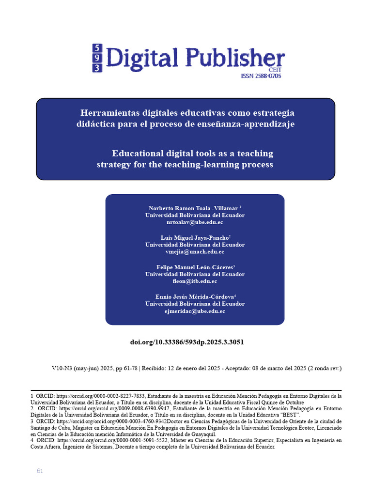 Herramientas digitales en educación efectiva | PDF | Aprendizaje ...