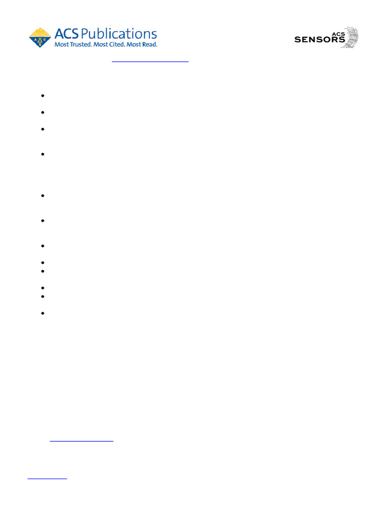 ACS Sensors Manuscript Submission Guide | PDF