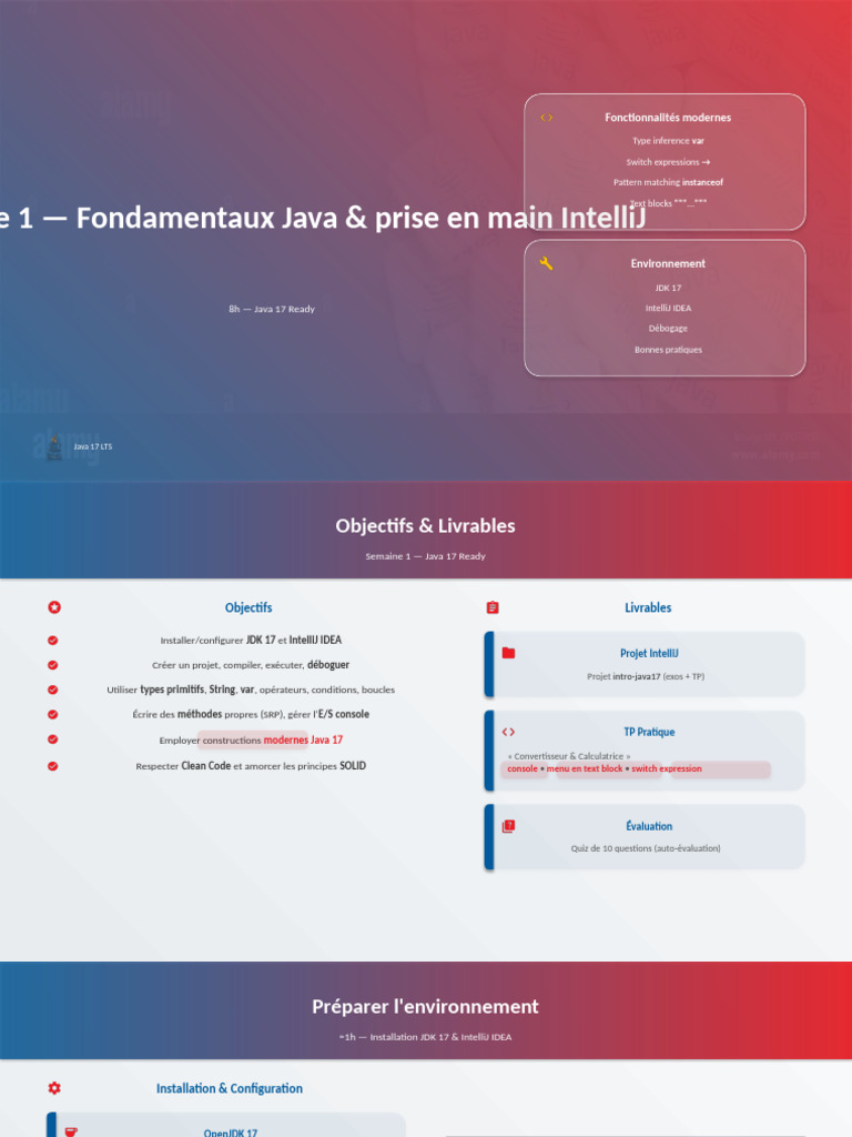 Introduction à Java 17 et IntelliJ IDEA | PDF | Java (Langage de ...