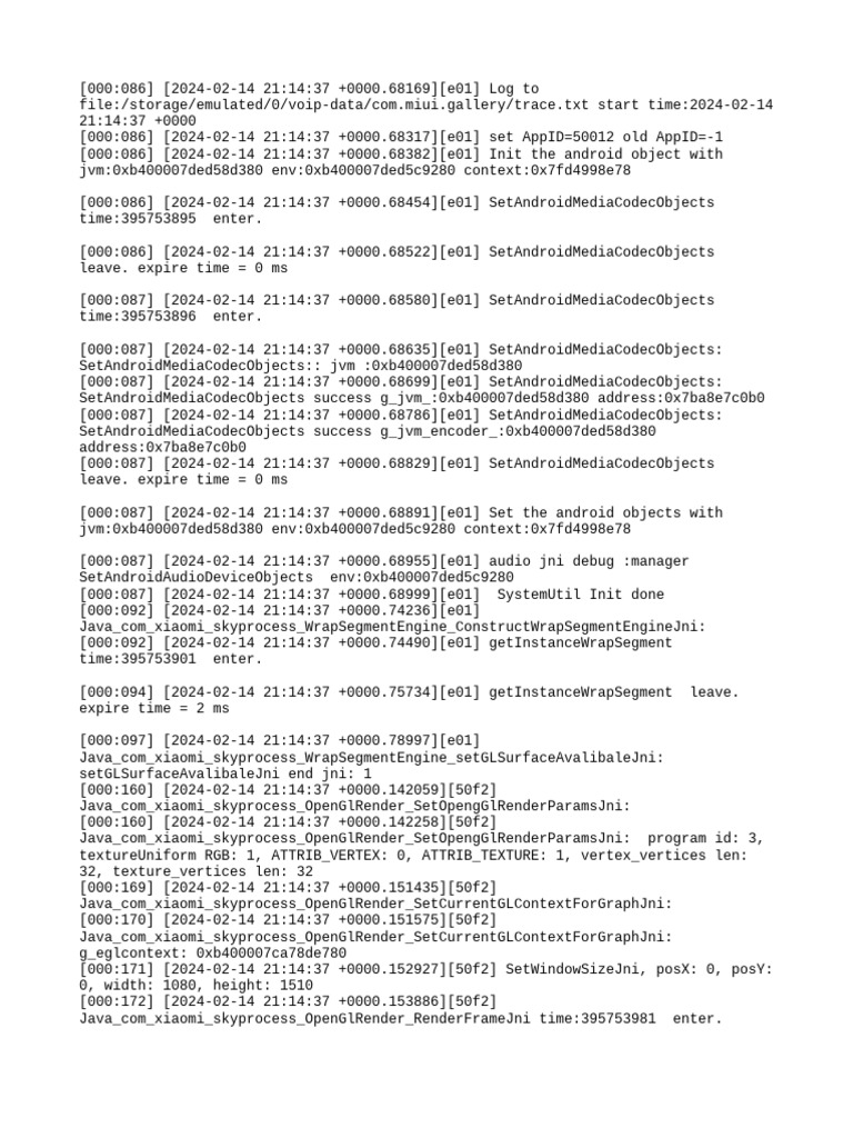 Android Media Codec Initialization Logs | PDF | Digital Technology ...