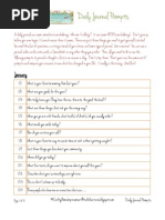 Download Daily Journal Prompts by jenngrantham SN93485336 doc pdf