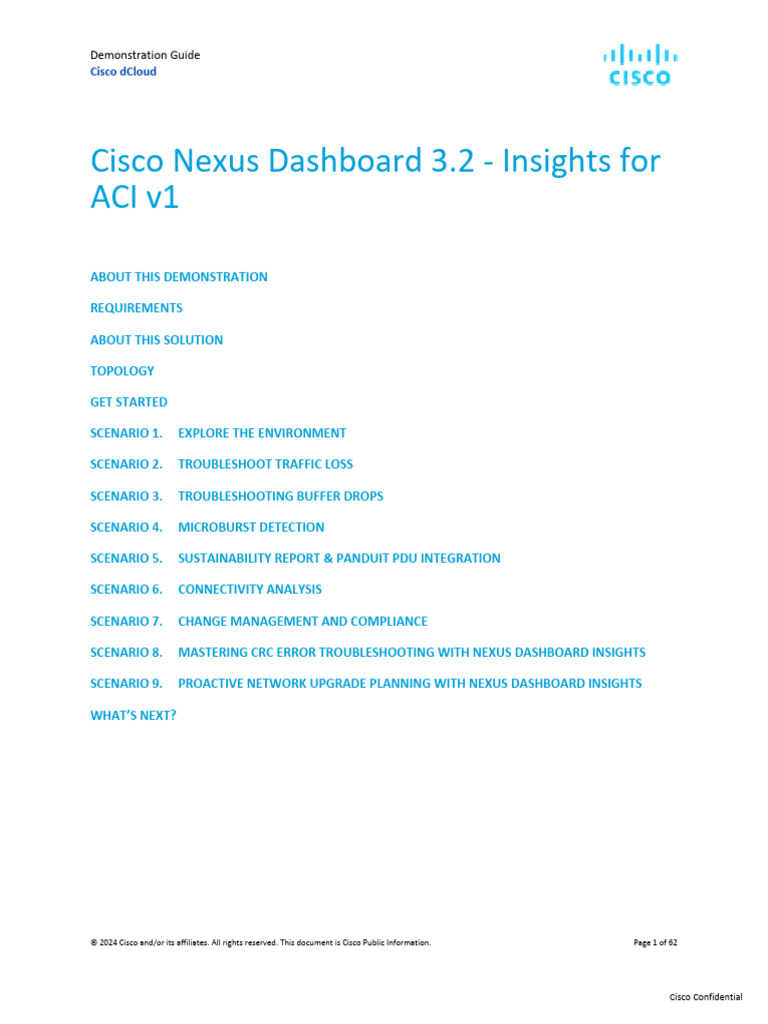 Cisco Nexus Dashboard Insights Guide | PDF | Computer Network ...