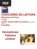EB1 Prime Concurso de Leitura Prime 1º ano 2012