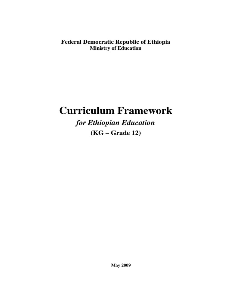 Curriculum Framework KG To 12 | PDF