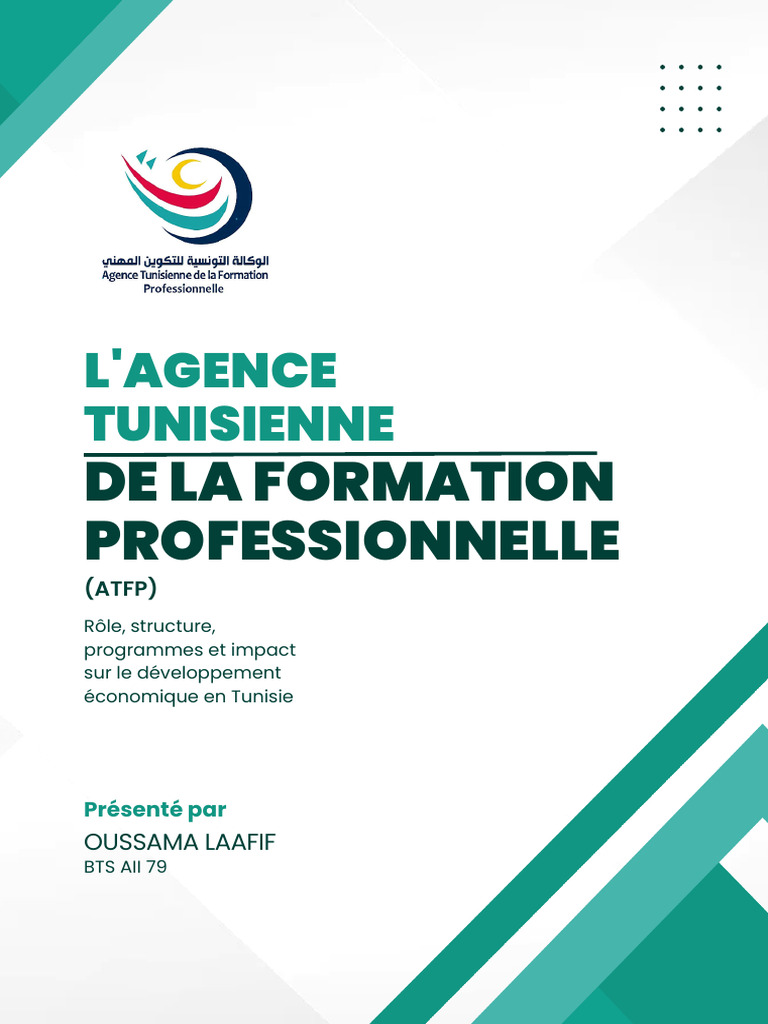 Rôle et Impact de l'ATFP en Tunisie | PDF | Informatique | Tunisie