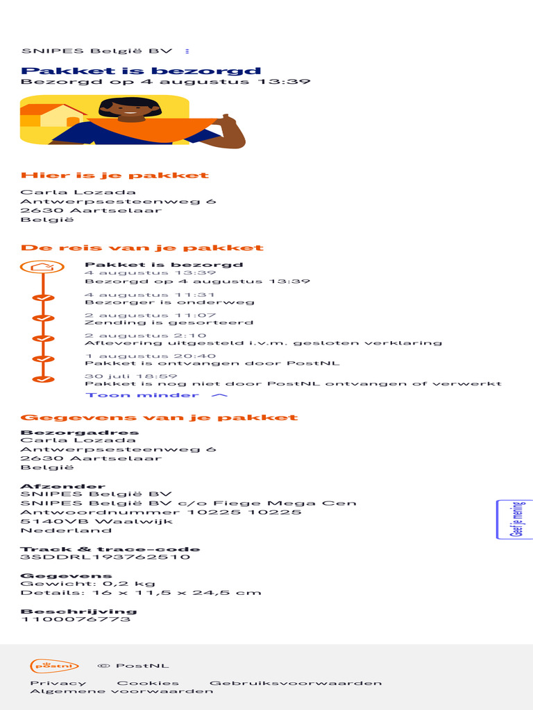 PostNL Track&Trace 2 | PDF