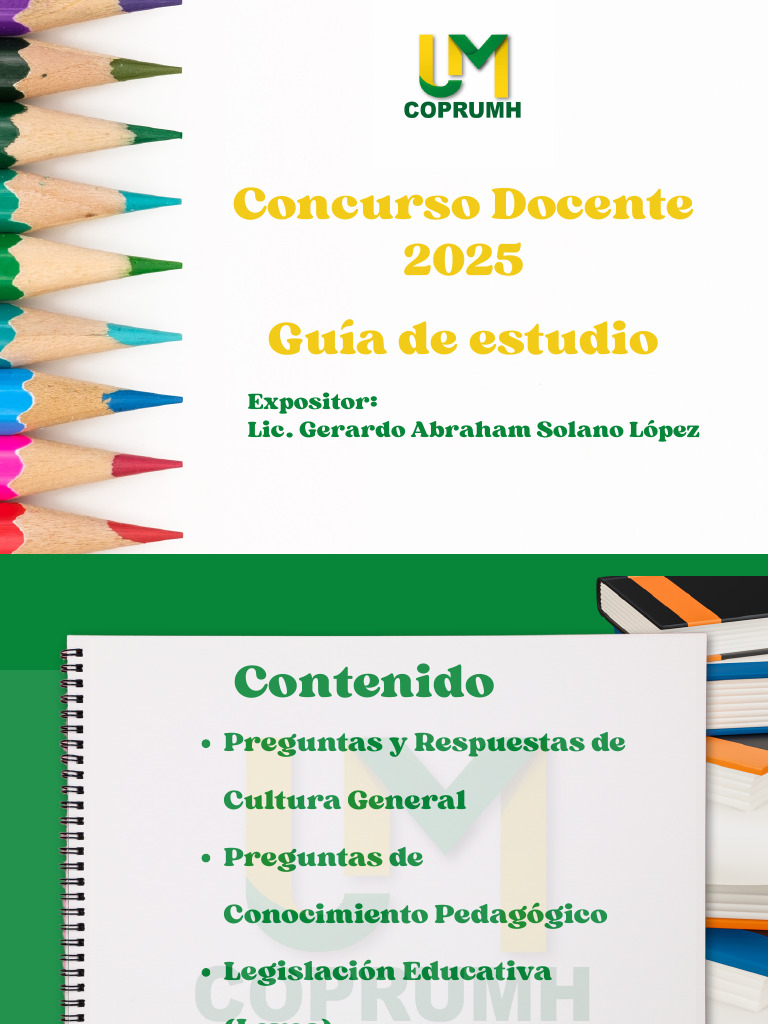 Guía para Concurso Docente 2025 | PDF | Evaluación | Plan de estudios