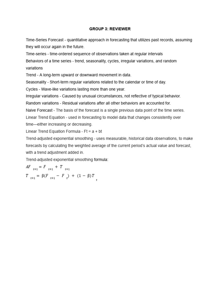 Group 3 - Reviewer | PDF