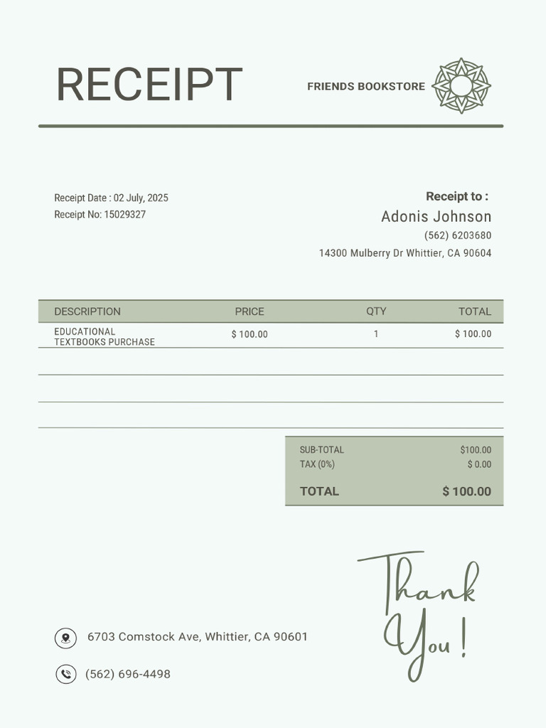 Receipt 1 | PDF