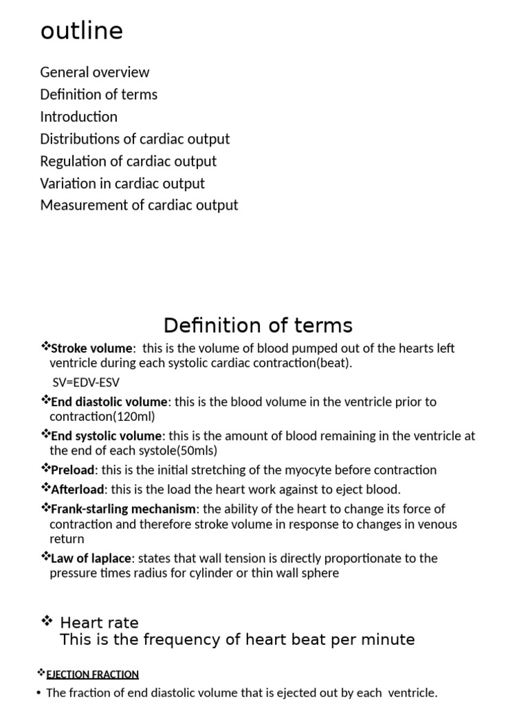 Understanding Cardiac Output Dynamics | PDF | Heart | Diastole