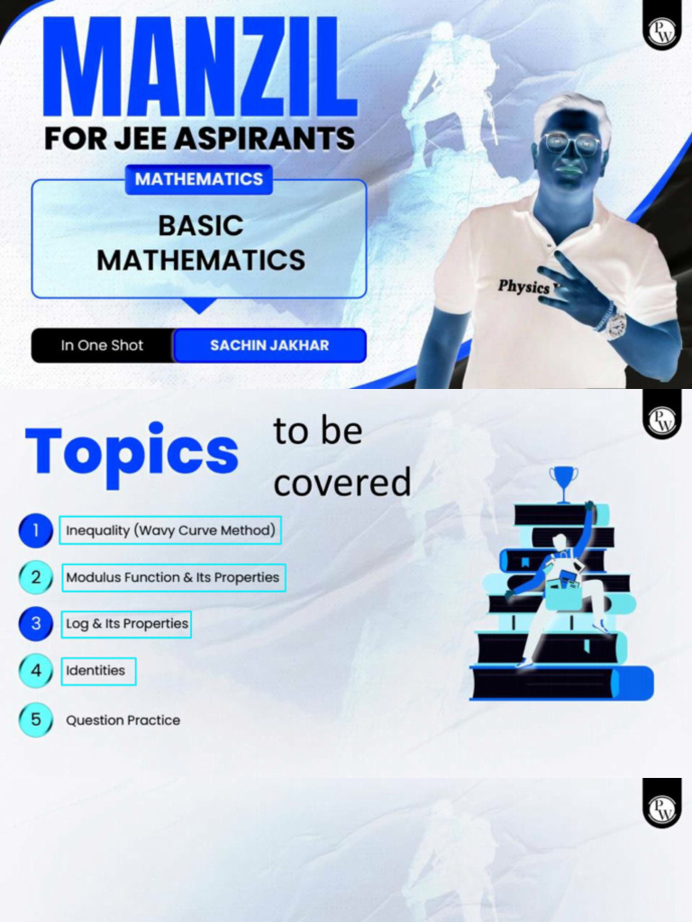Basic Maths Class Notes Manzil Jee 2025 Pdf