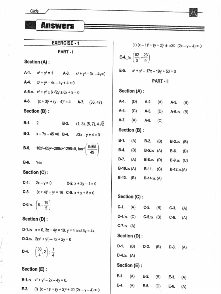 Answers Circle | PDF