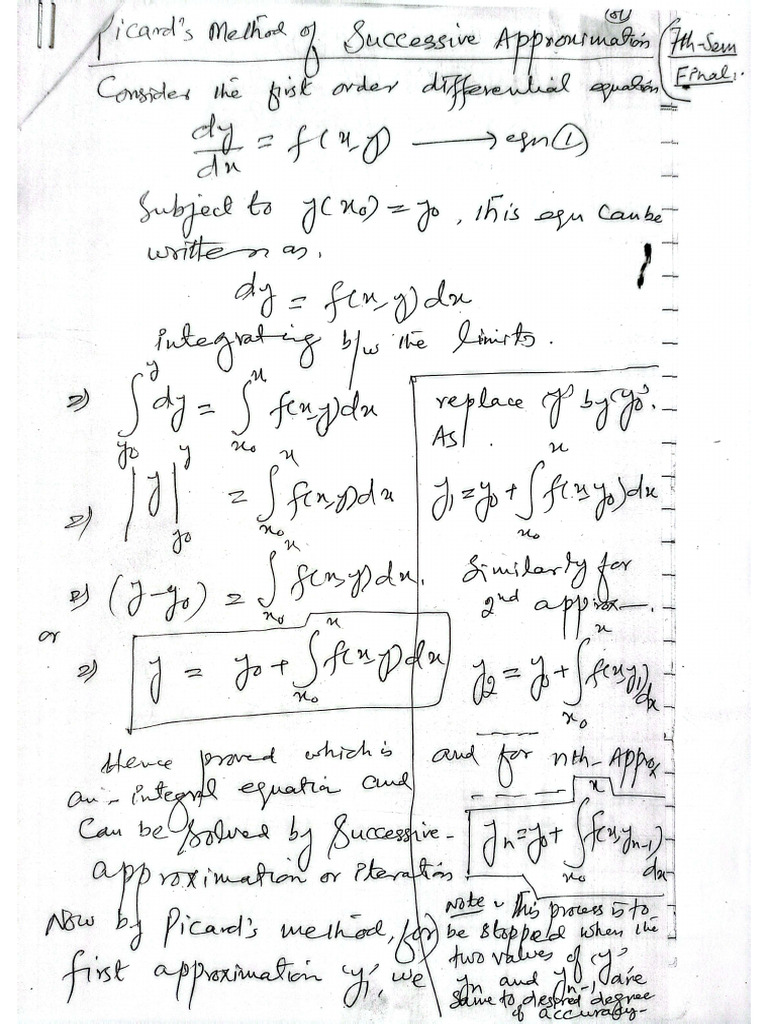 Picard's Method | PDF