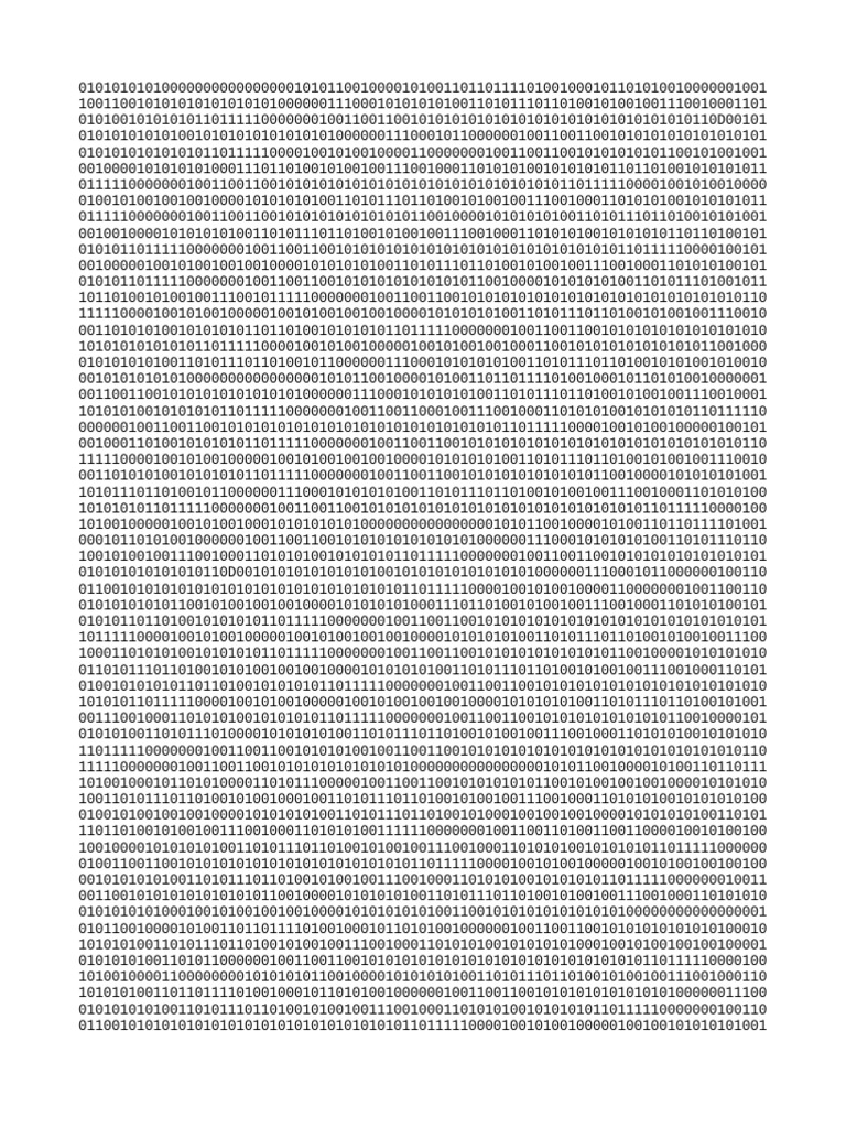 Binary Data Analysis and Patterns | PDF