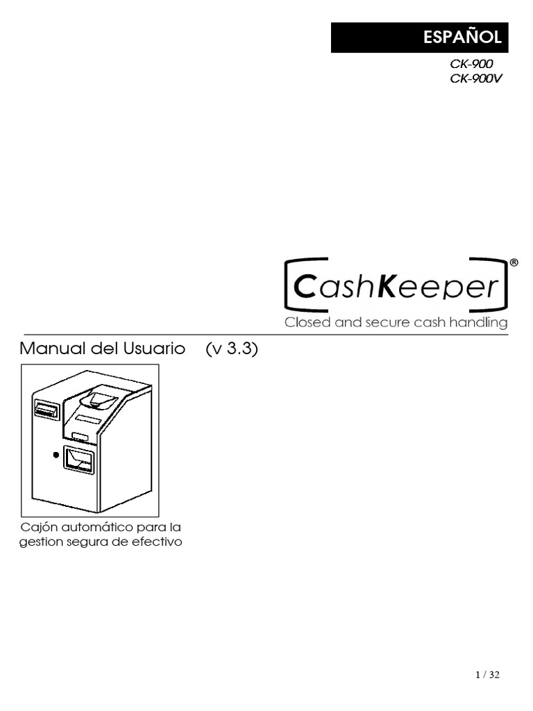 Manual de Cajón Automático CashKeeper | PDF | USB | Contraseña