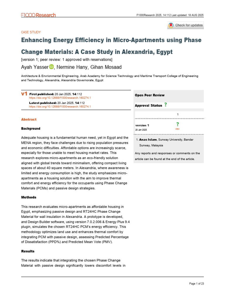 Energy Efficiency in Micro-Apartments | PDF | Building Insulation ...