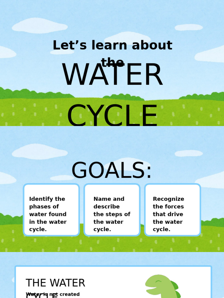 Understanding the Water Cycle Steps | PDF | Precipitation | Water