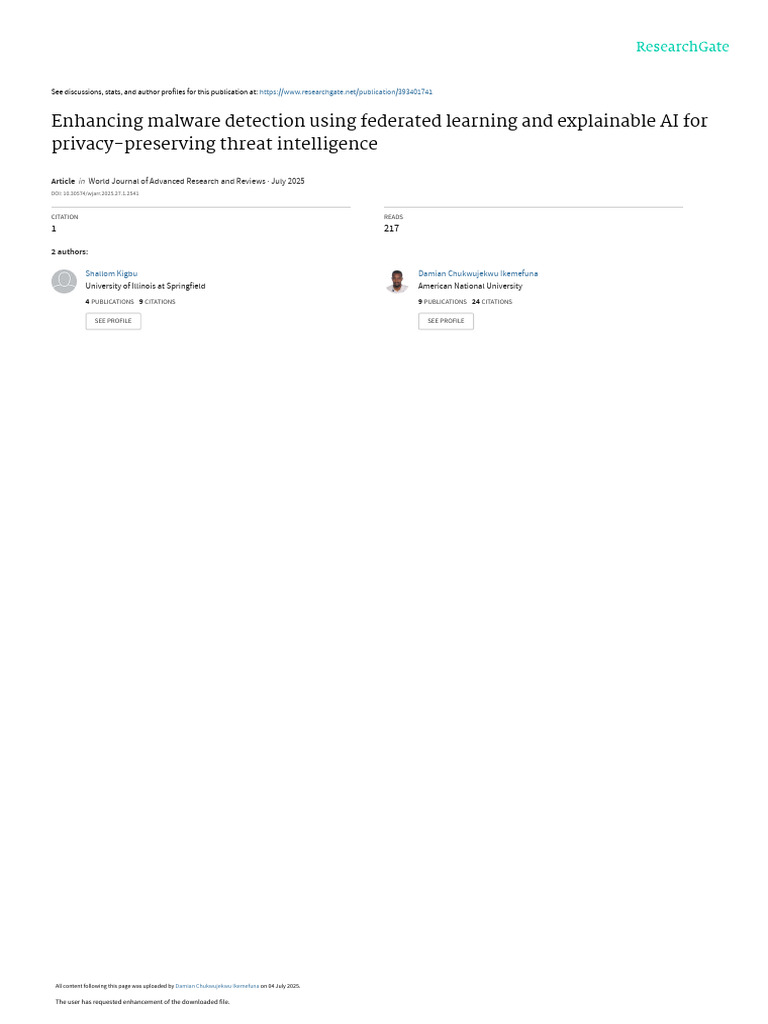 Enhancing Malware Detection Using Federated Learning and Explainable AI ...