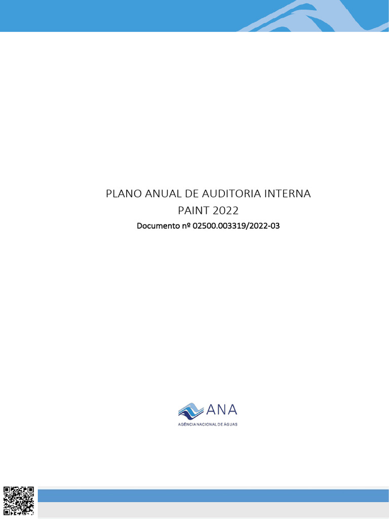 Plano Anual de Auditoria Interna 2022 | PDF | Auditoria interna ...