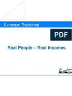 Kleeneze Explained: Real People - Real Incomes