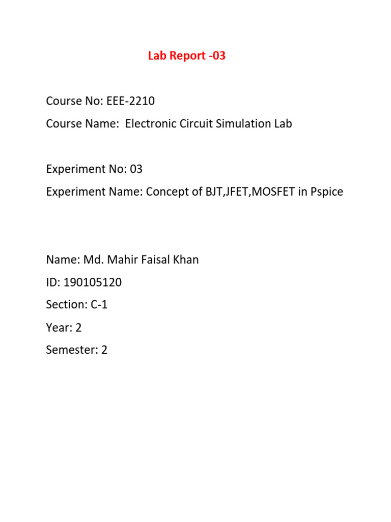 EEE2210 190105120 LabReport03 | PDF