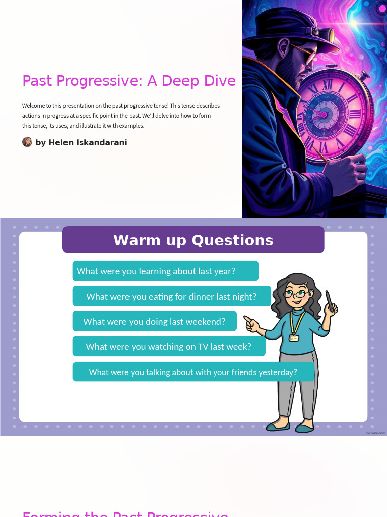 Past Progressive A Deep Dive | PDF