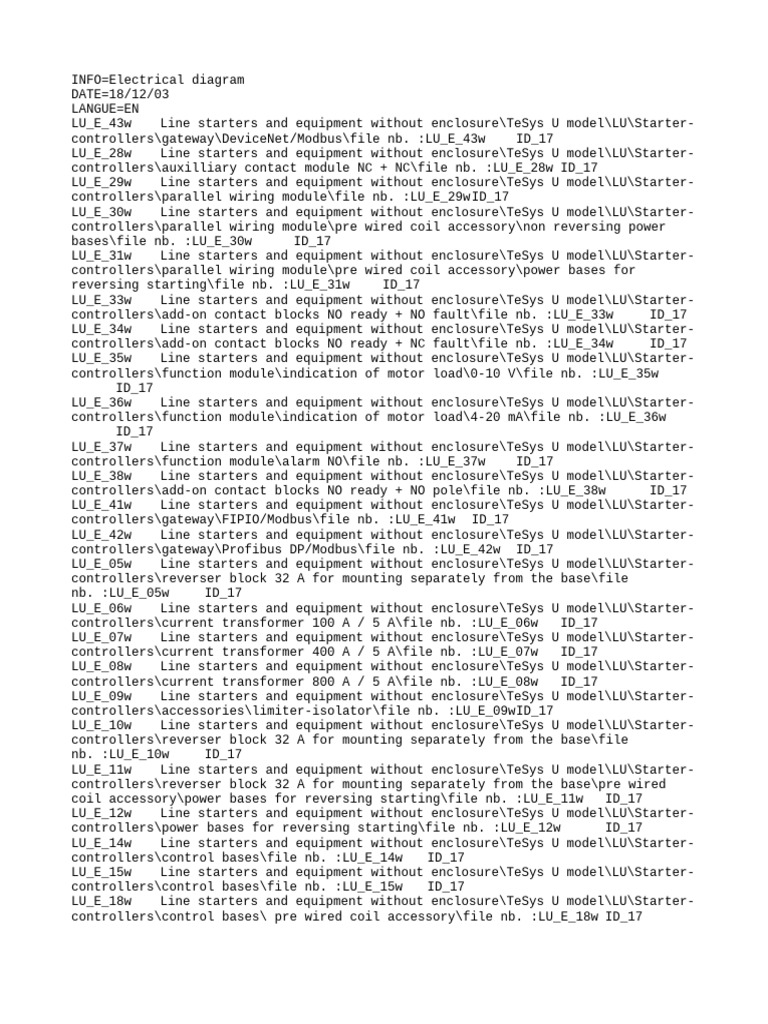 TeSys U Starter Controllers Overview | PDF | Computer Engineering ...