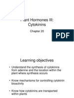 Plant Hormones III: Cytokinins