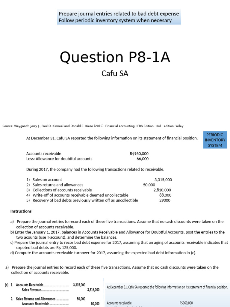 Lab1 Solutions Posted | PDF | Bad Debt | Financial Accounting