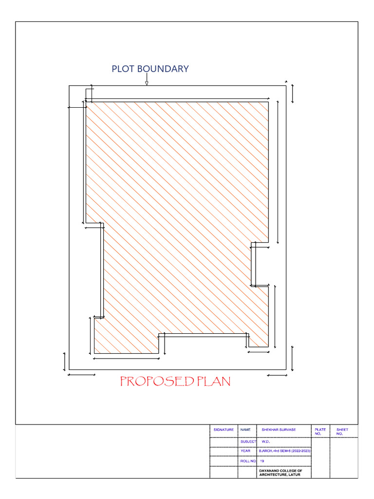 Plot Boundary: Proposed Plan | PDF