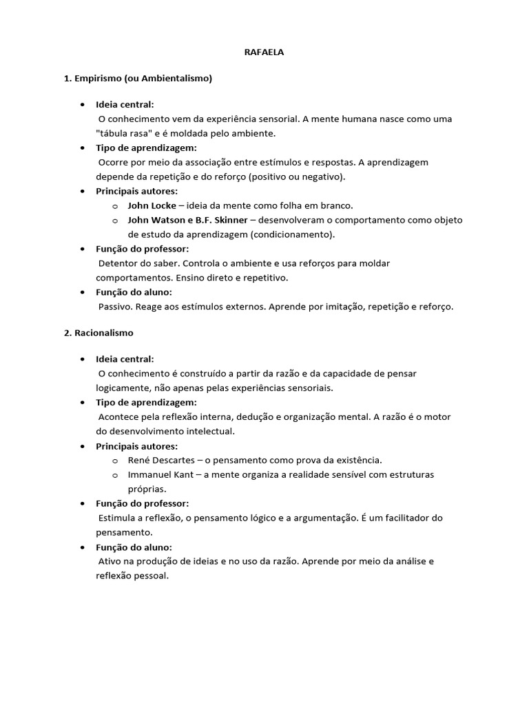 Teorias de Aprendizagem e Psicologia Escolar | PDF | Aprendizado ...