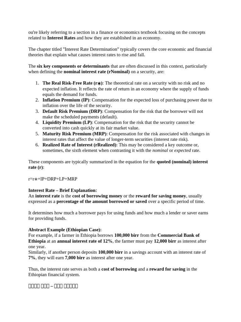 Understanding Interest Rate Determination | PDF | Interest | Yield Curve
