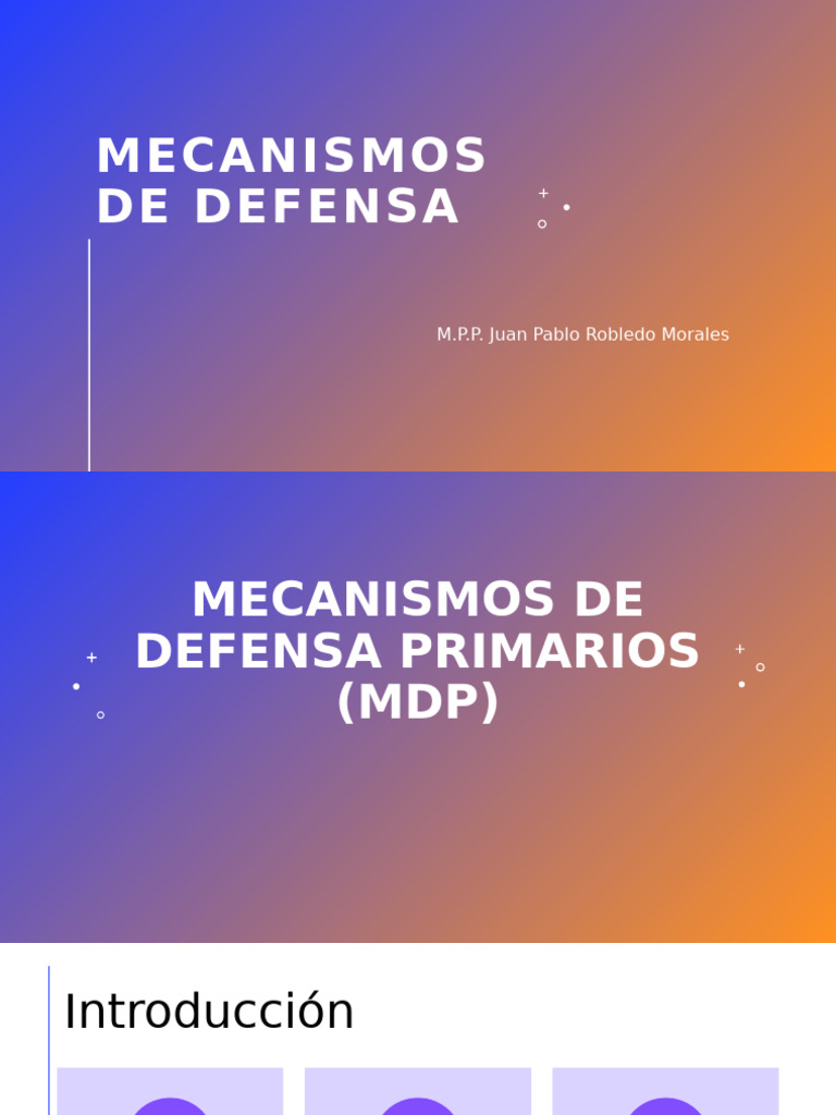 Mecanismos de Defensa | PDF | Las emociones | Disociación (psicología)