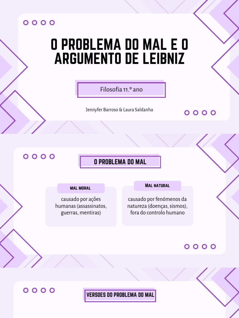 O Problema do Mal e Teodiceia de Leibniz | PDF | Deus | Metafísica