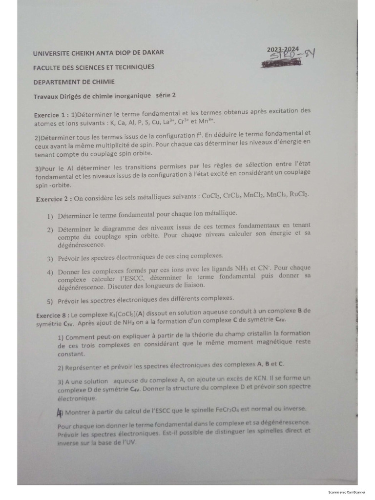 Correction TD2 Minéral | PDF