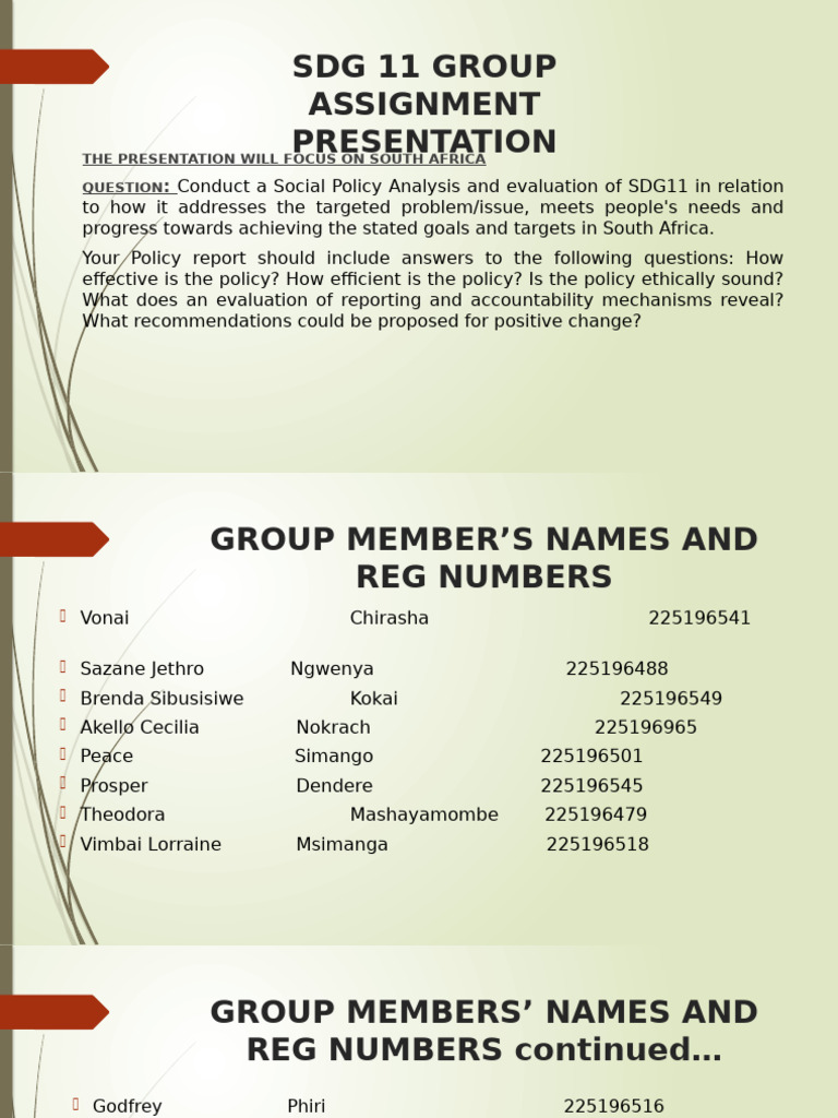 SDG 11 Group-Final (1) (Read-Only) | PDF | Economies