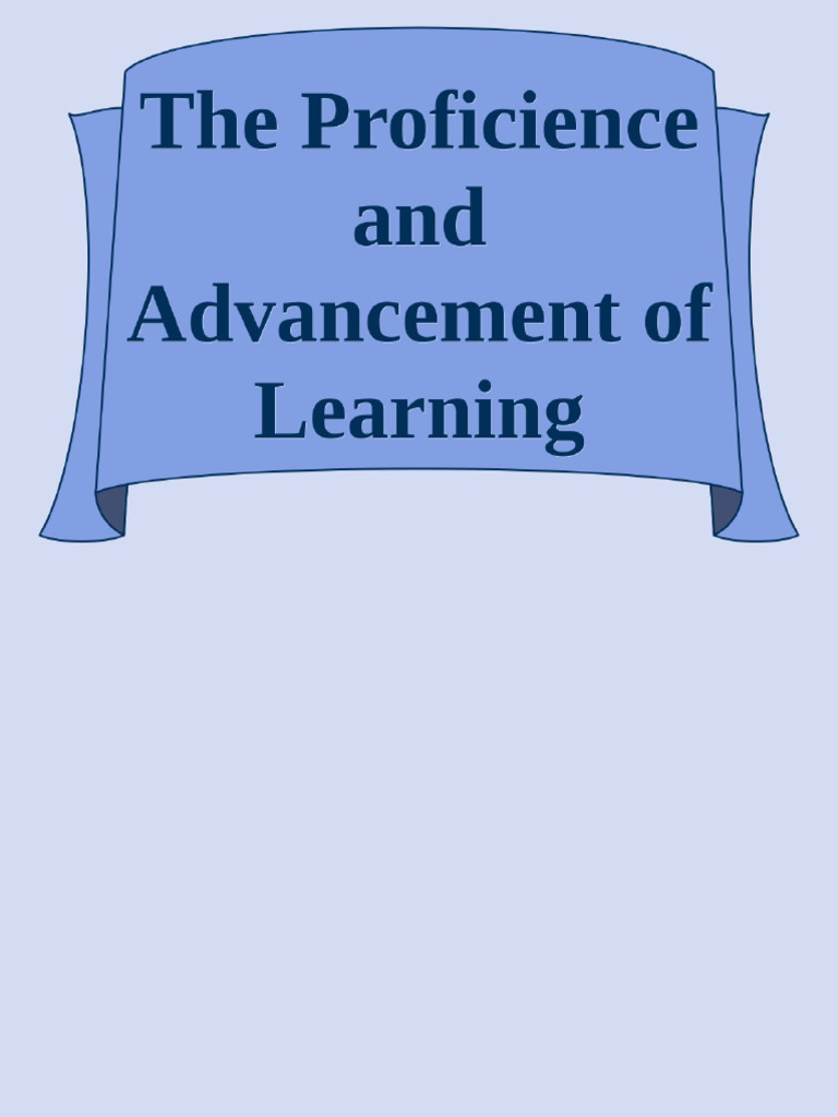 Francis Bacon's Advancement of Learning | PDF | Project Gutenberg ...