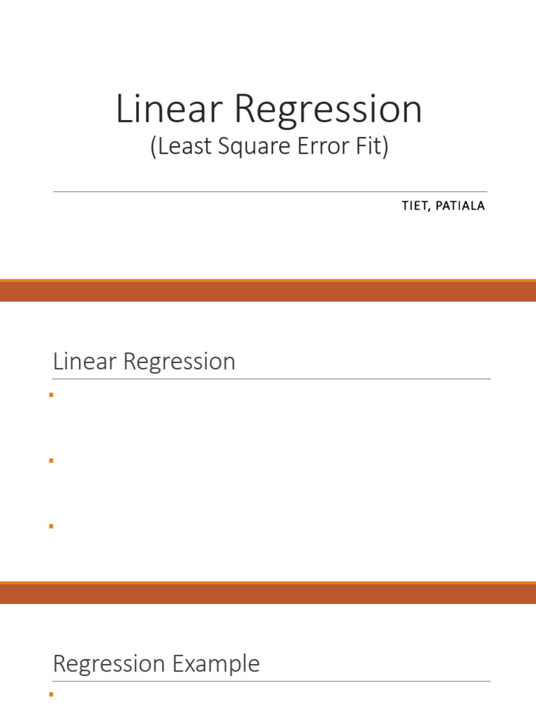 Understanding Linear Regression Basics | PDF | Dependent And ...