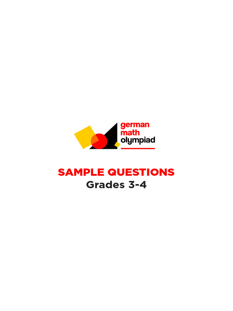 German Math Olympiad Sample Questions | PDF | Area | Rain