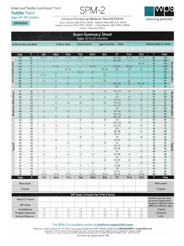 SPM 2 - 10 A 30 Meses | PDF