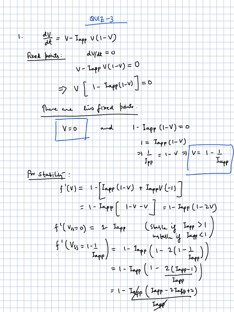 Quiz 3 Solution | PDF