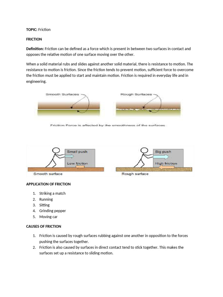 Classnotes Student 4118025813 Friction | PDF | Friction | Knife