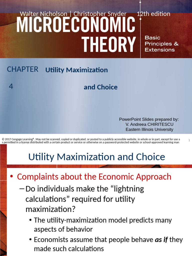 CH 4 1305505794 - 548553 | PDF | Utility | Microeconomics