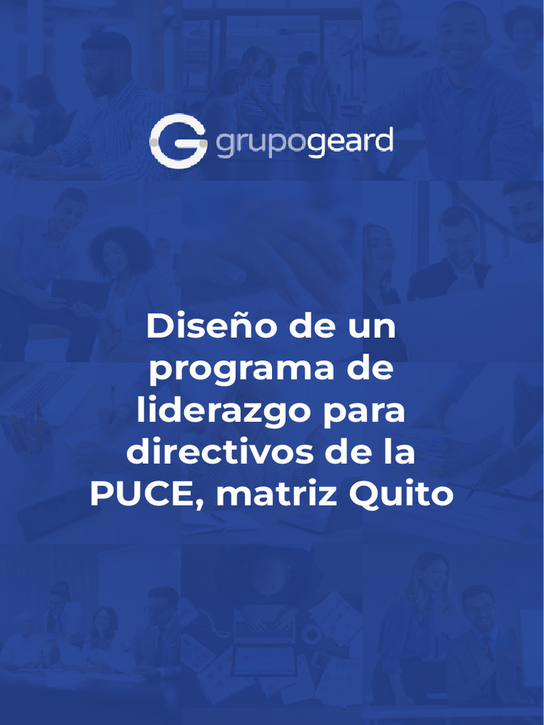 Diseño de Un Programa de Liderazgo para Directivos de La PUCE, Matriz ...