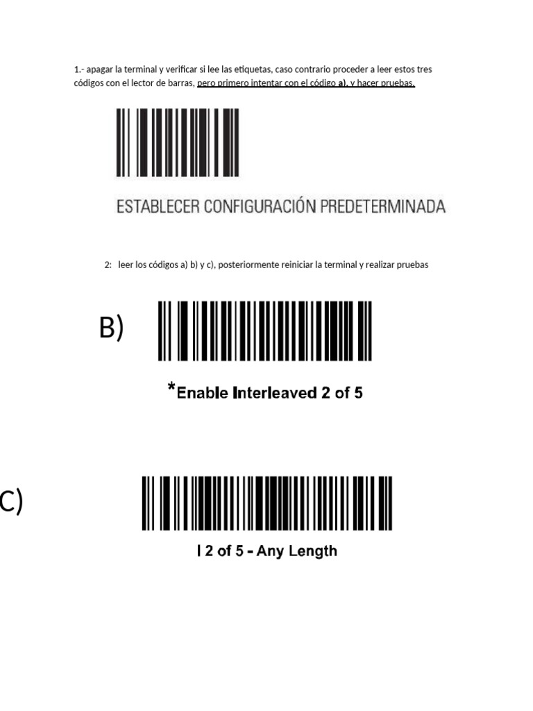 Verificación y Pruebas de Códigos de Barras | PDF