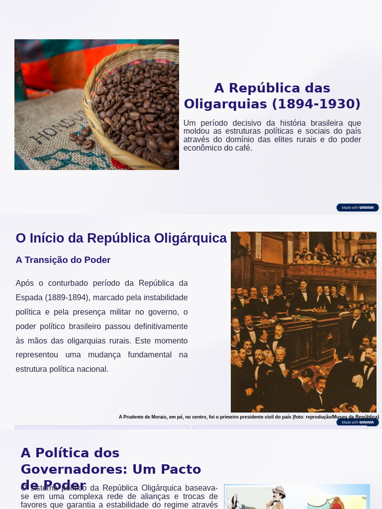Brasil Oligarquico A Republica Das Oligarquias 1894 1930 | PDF ...
