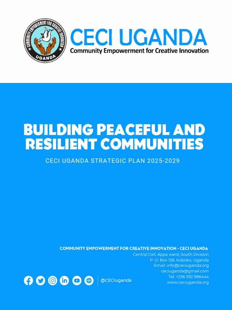 CECI Uganda Strategic Plan 2025-2029 PRINT Community Empowerment For ...